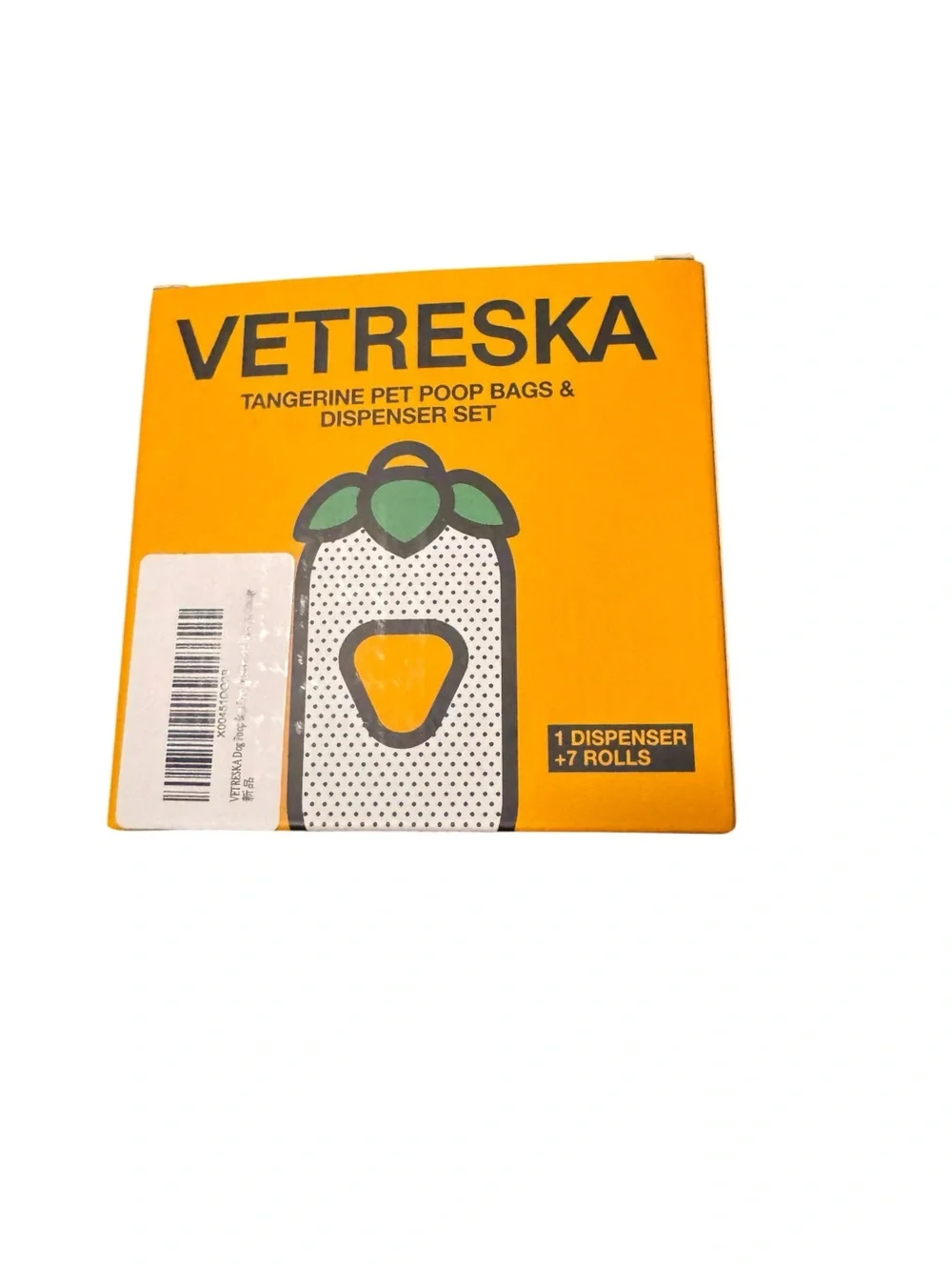 Vetroeska Tangerine Pet PoopBag & Dispenser Set - New in Box